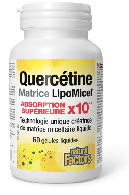 Quercétine Matrice LipoMicel - Natural Factors - 60 gélules